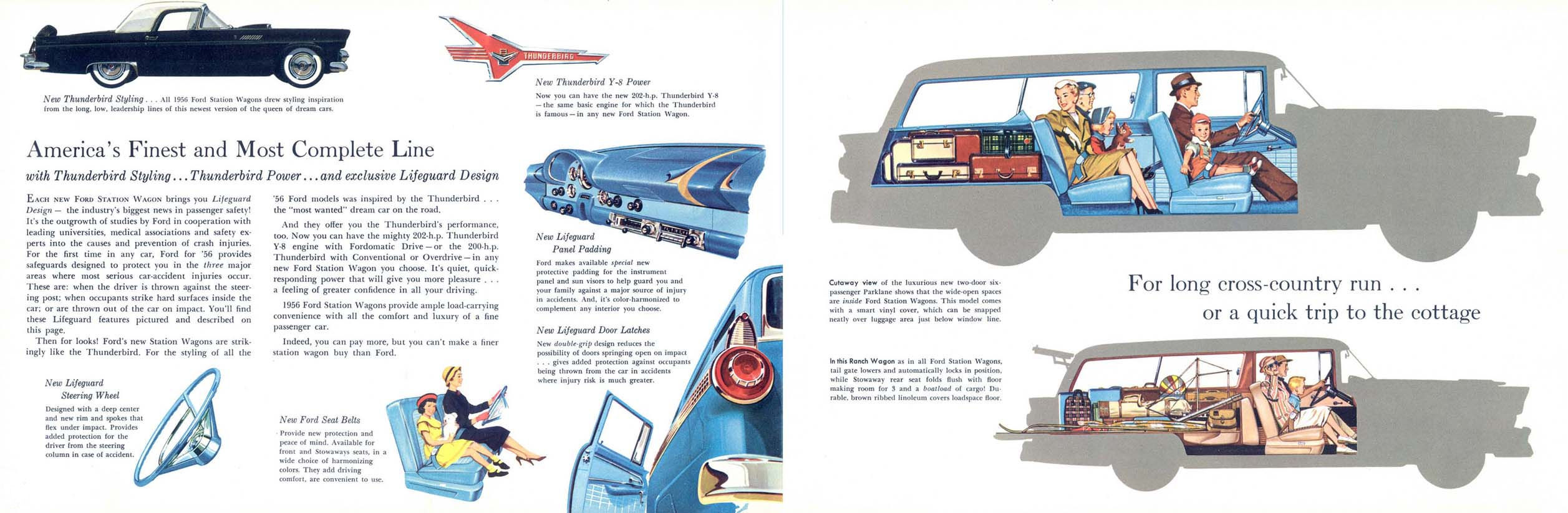 1956 Ford Wagons Brochure Page 7
